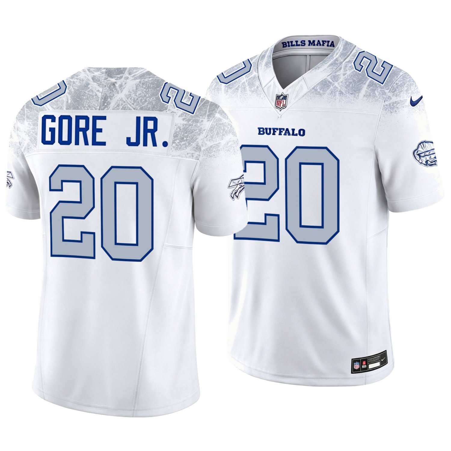 Buffalo Bills #20 Frank Gore Jr. White Men's&Youth Jersey