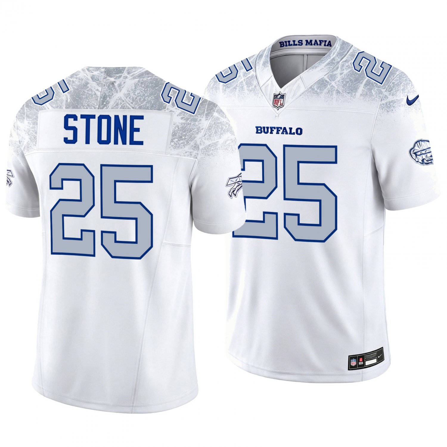 Buffalo Bills #25 Geno Stone White Men's&Youth Jersey