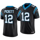 Carolina Panthers #12 Kenny Pickett Black Men's&Youth Jersey