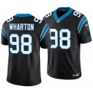 Carolina Panthers #98 Tershawn Wharton Black Men's&Youth Jersey