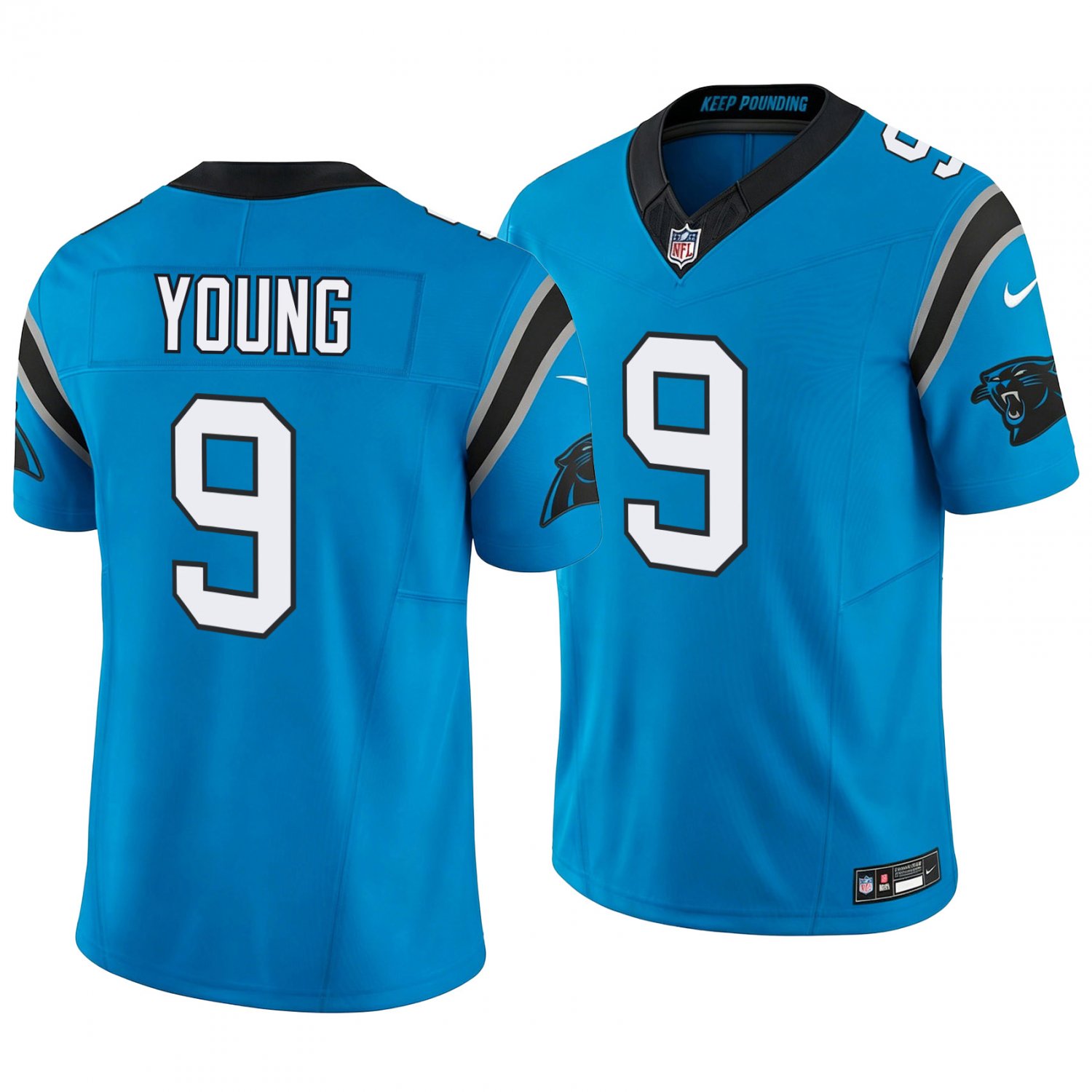 Carolina Panthers #9 Bryce Young Blue Men's&Youth Jersey