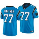 Carolina Panthers #77 Luke Fortner Blue Men's&Youth Jersey