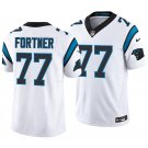 Carolina Panthers #77 Luke Fortner White Men's&Youth Jersey