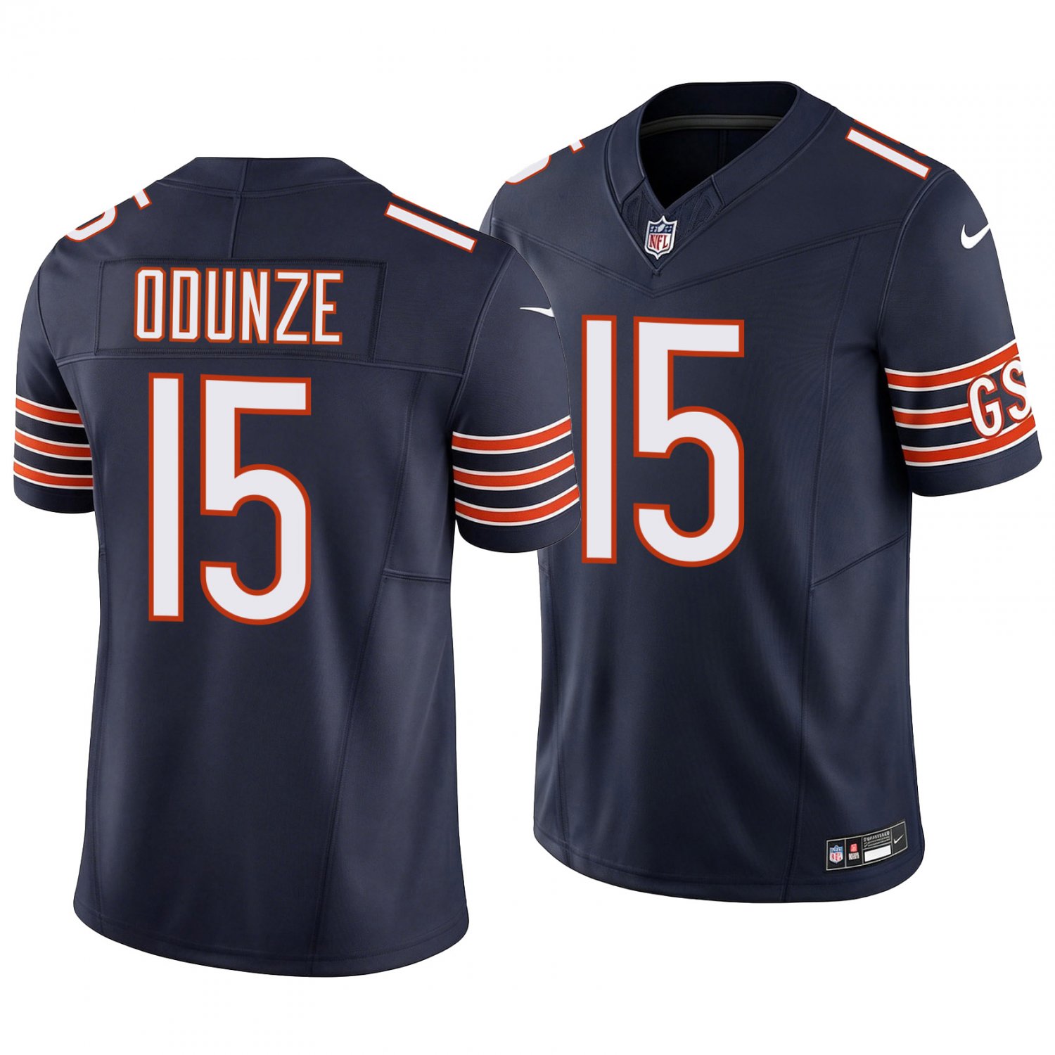 Chicago Bears #15 Rome Odunze Navy Men's&Youth Jersey