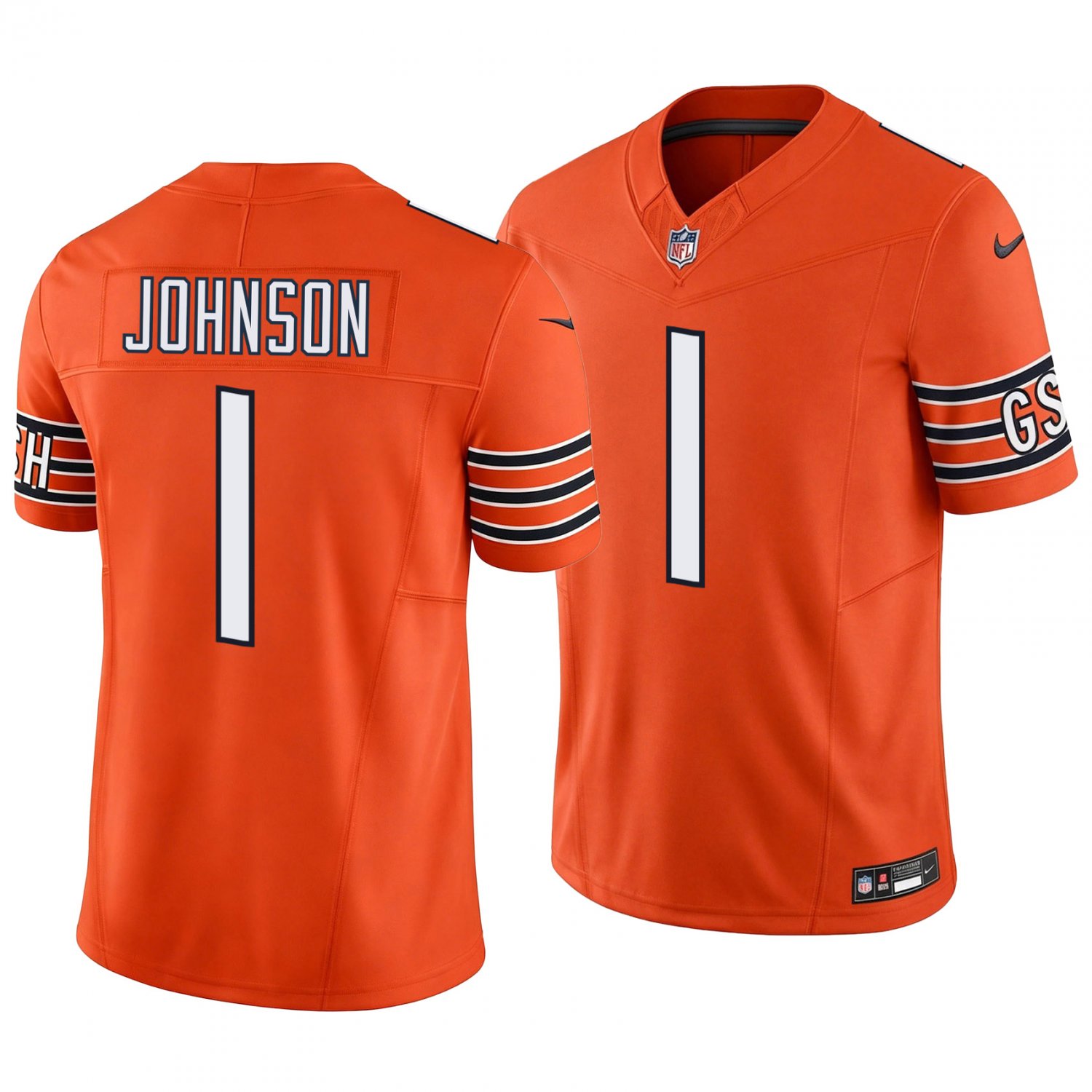 Chicago Bears #1 Jaylon Johnson Orange Men's&Youth Jersey