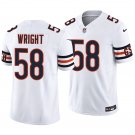 Chicago Bears #58 Darnell Wright White Men's&Youth Jersey