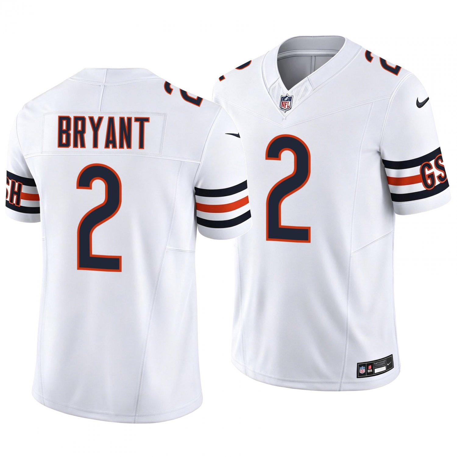 Chicago Bears #2 Coby Bryant White Men's&Youth Jersey