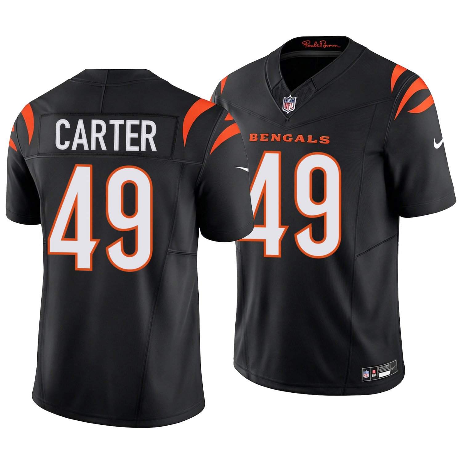 Cincinnati Bengals #49 Barrett Carter Black Men's&Youth Jersey