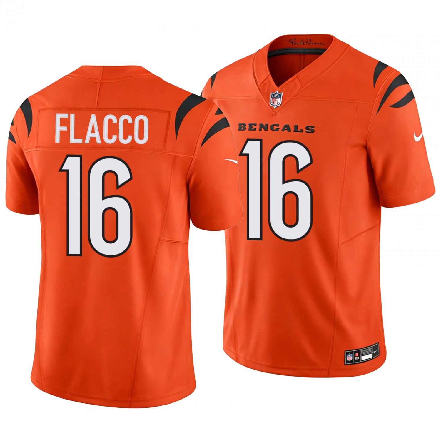 Cincinnati Bengals #16 Joe Flacco Orange Men's&Youth Jersey