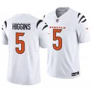 Cincinnati Bengals #5 Tee Higgins White Men's&Youth Jersey