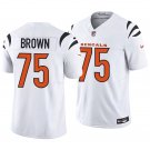 Cincinnati Bengals #75 Orlando Brown White Men's&Youth Jersey