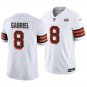 Cleveland Browns #8 Dillon Gabriel White Throwback Men's&Youth Jersey