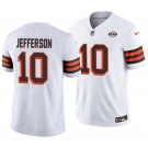 Cleveland Browns #10 Justin Jefferson White Throwback Men's&Youth Jersey