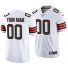 Cleveland Browns #00 Custom Name And Number White Men's&Youth Jersey