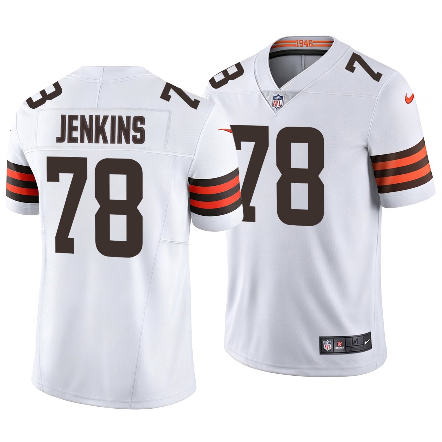 Cleveland Browns #78 Teven Jenkins White Men's&Youth Jersey
