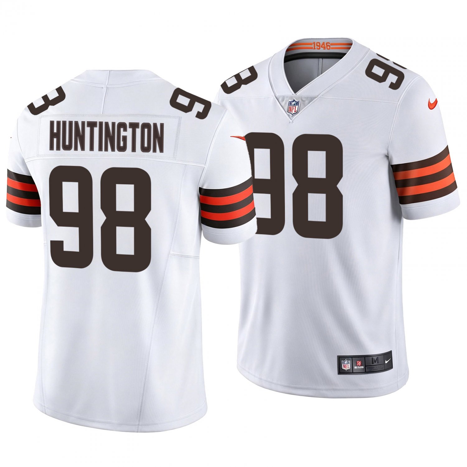 Cleveland Browns #98 Adin Huntington White Men's&Youth Jersey