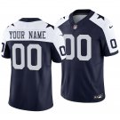 Dallas Cowboys #00 Custom Name And Number Navy Alternate Men's&Youth Jersey