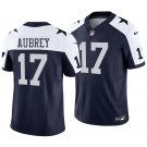 Dallas Cowboys #17 Brandon Aubrey Navy Alternate Men's&Youth Jersey