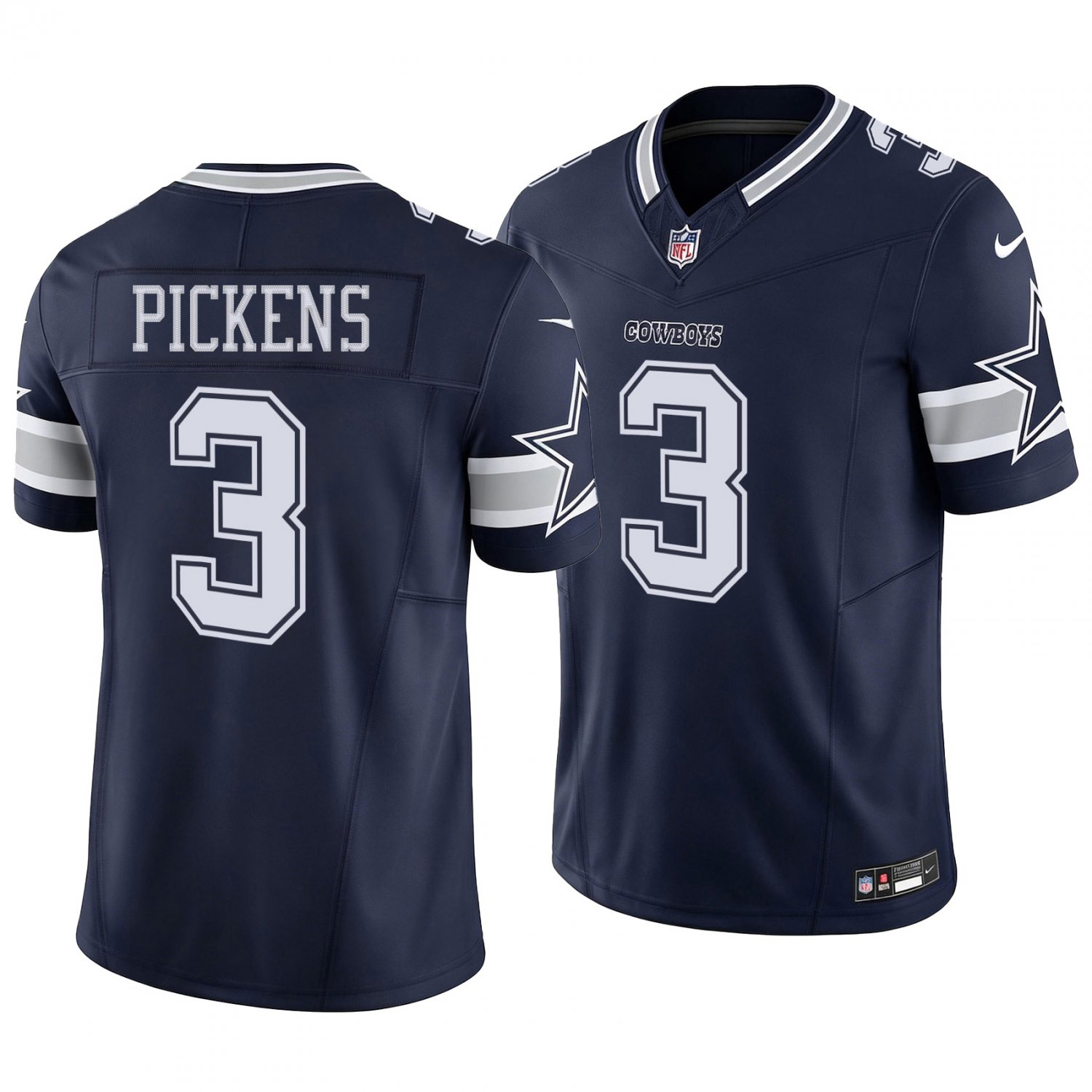 Dallas Cowboys #3 George Pickens Navy Men's&Youth Jersey