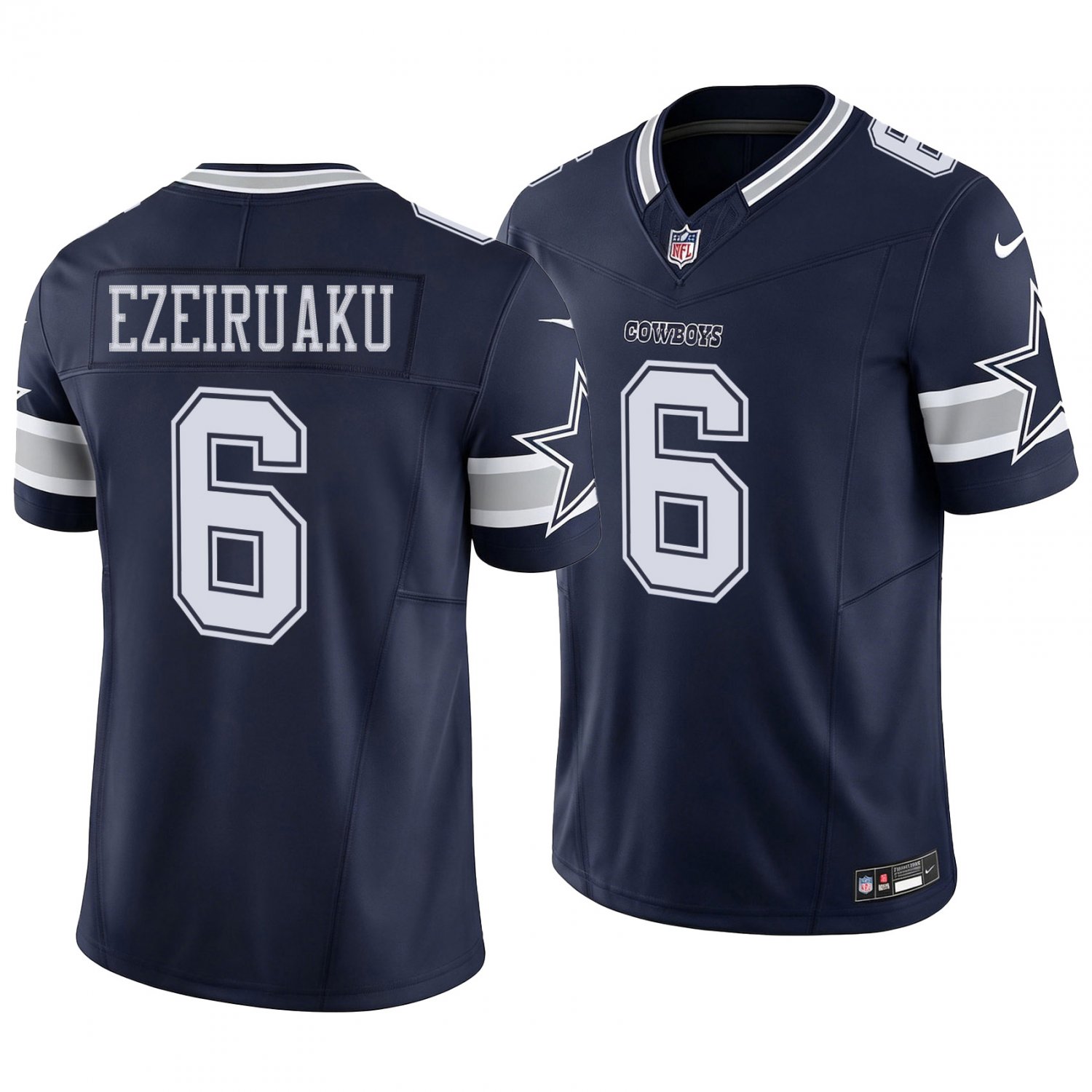 Dallas Cowboys #6 Donovan Ezeiruaku Navy Men's&Youth Jersey