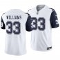 Dallas Cowboys #33 Javonte Williams White Alternate Men's&Youth Jersey
