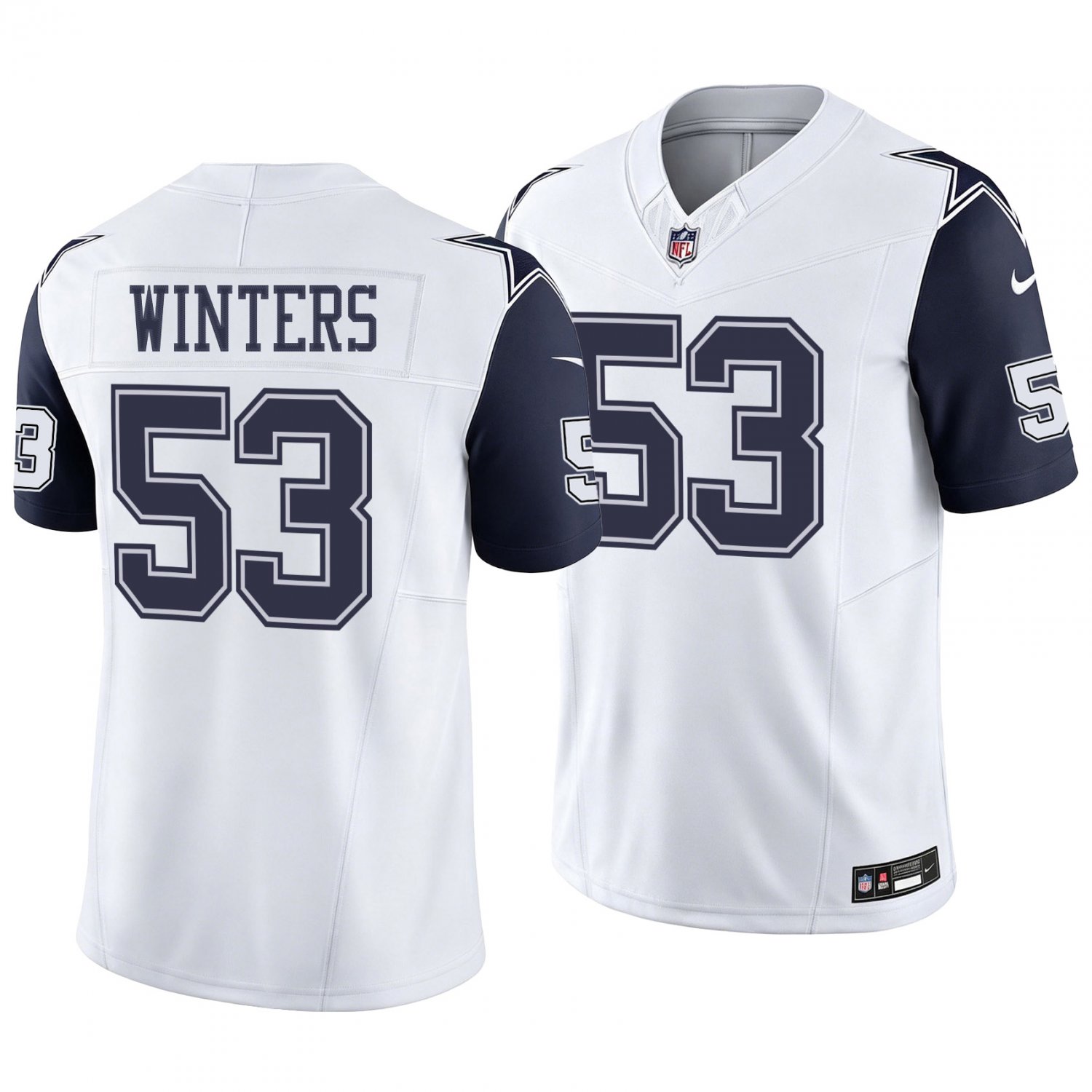 Dallas Cowboys #53 Dee Winters White Alternate Men's&Youth Jersey