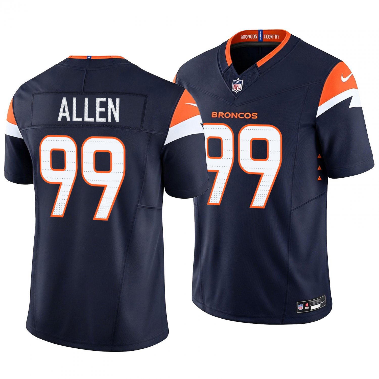 Denver Broncos #99 Zach Allen Navy Men's&Youth Jersey
