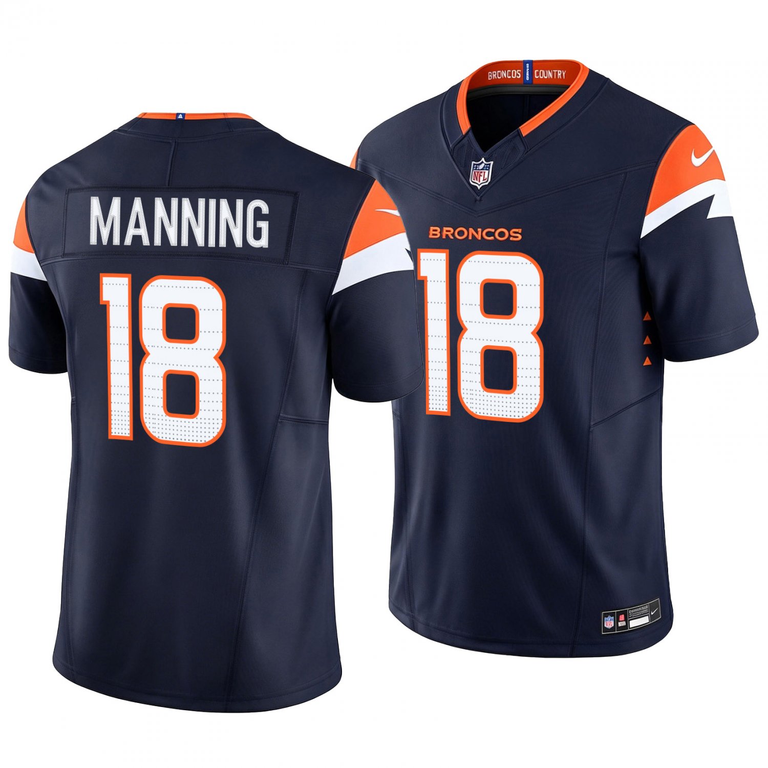 Denver Broncos #18 Peyton Manning Navy Men's&Youth Jersey