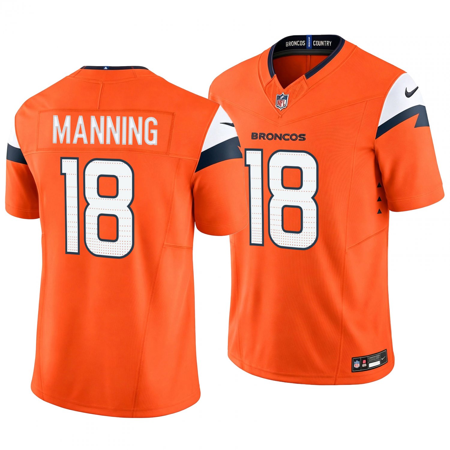Denver Broncos #18 Peyton Manning Orange Men's&Youth Jersey