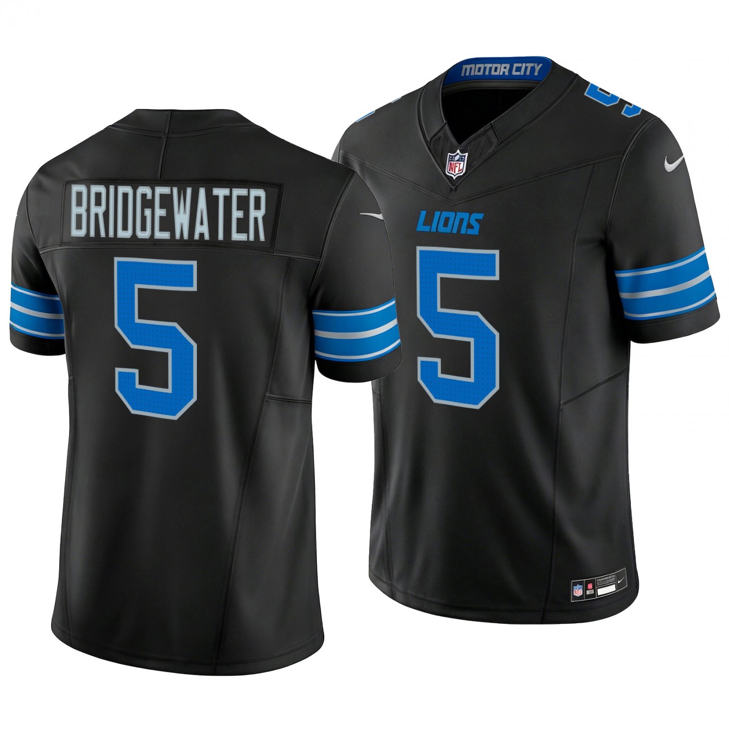 Detroit Lions #5 Teddy Bridgewater Black Men's&Youth Jersey