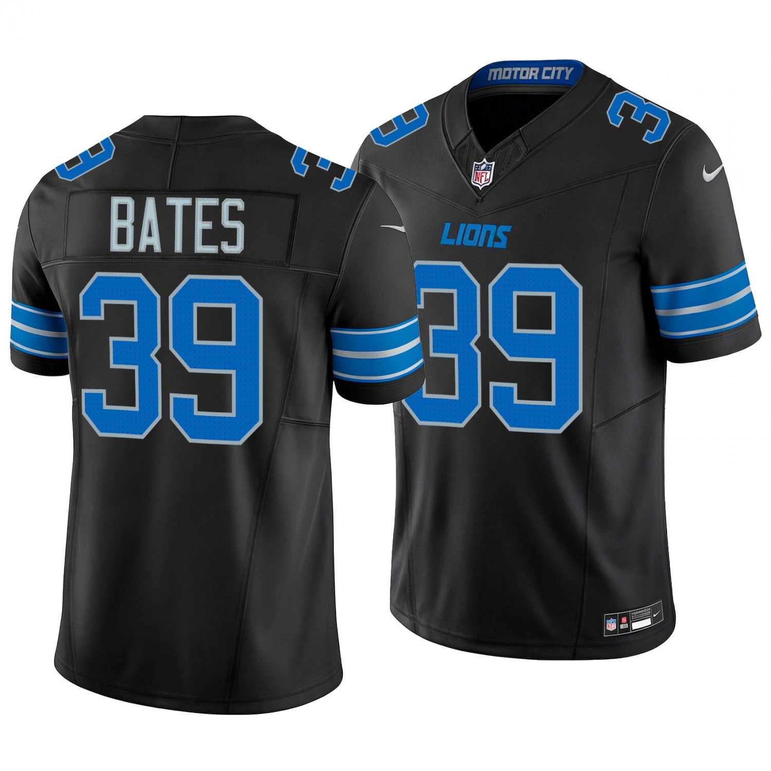 Detroit Lions #39 Jake Bates Black Men's&Youth Jersey