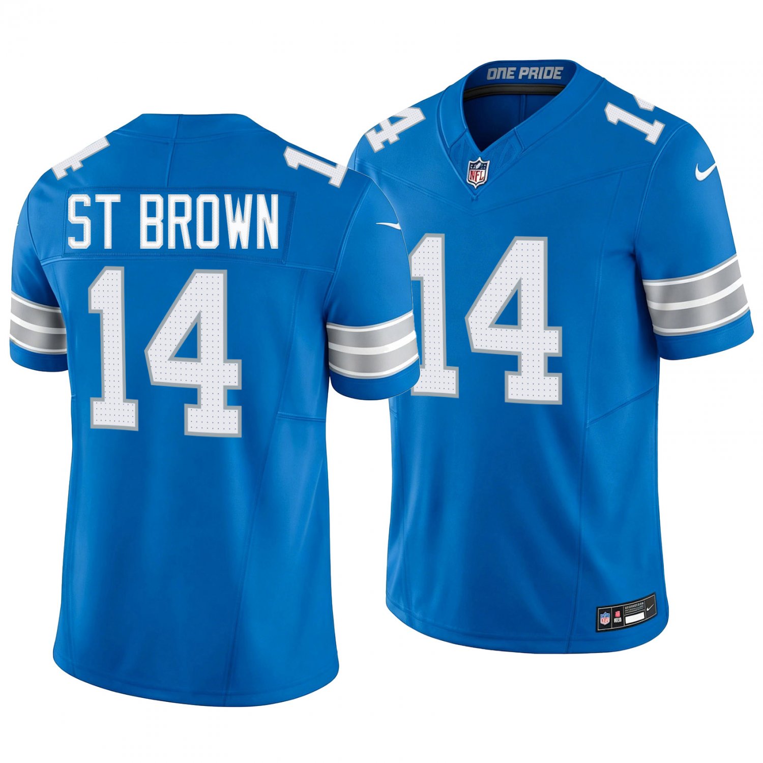 Detroit Lions #14 Amon-Ra St. Brown Blue Men's&Youth Jersey