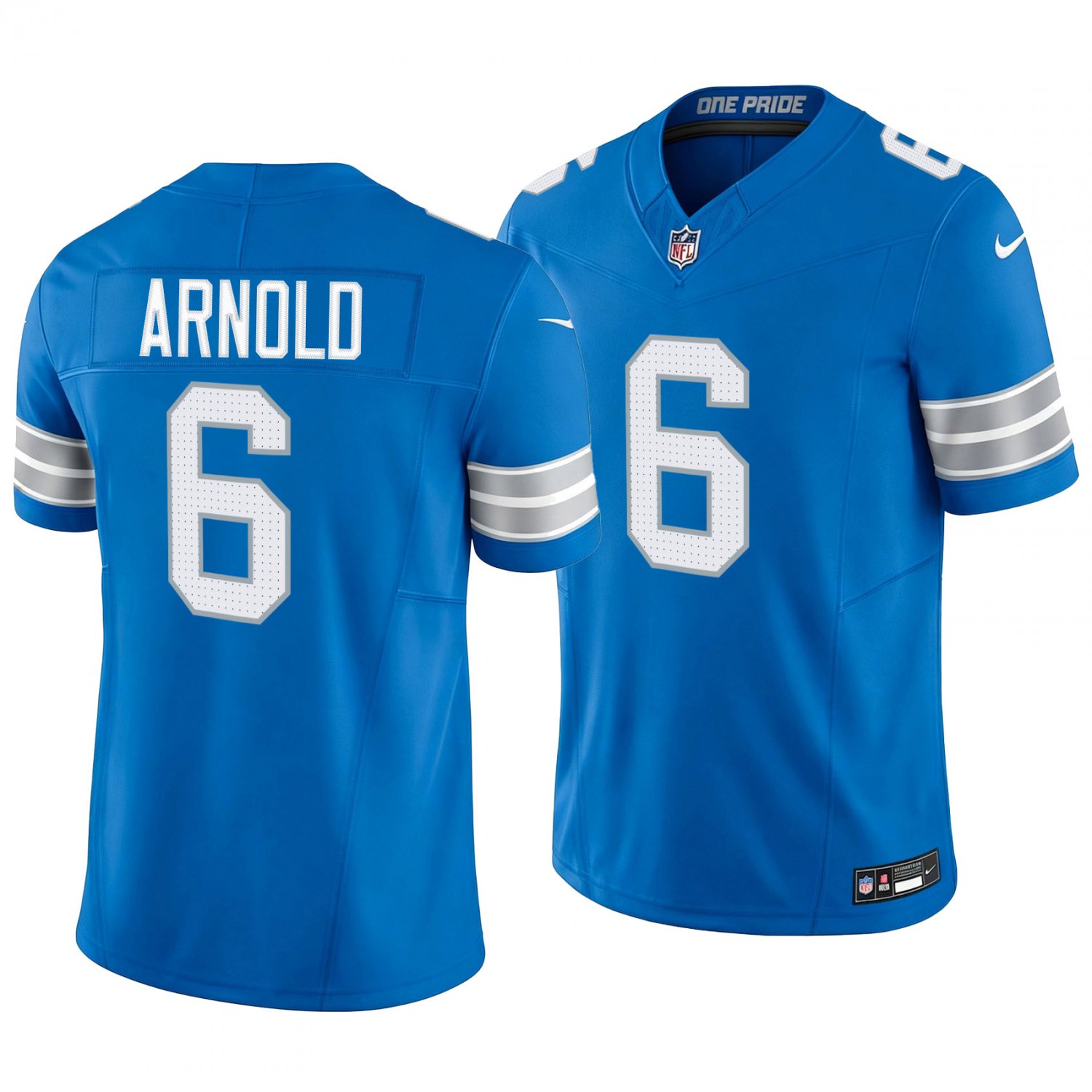 Detroit Lions #6 Terrion Arnold Blue Men's&Youth Jersey