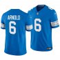 Detroit Lions #6 Terrion Arnold Blue Men's&Youth Jersey