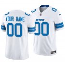 Detroit Lions #00 Custom Name And Number White Men's&Youth Jersey