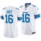Detroit Lions #16 Jared Goff White Men's&Youth Jersey