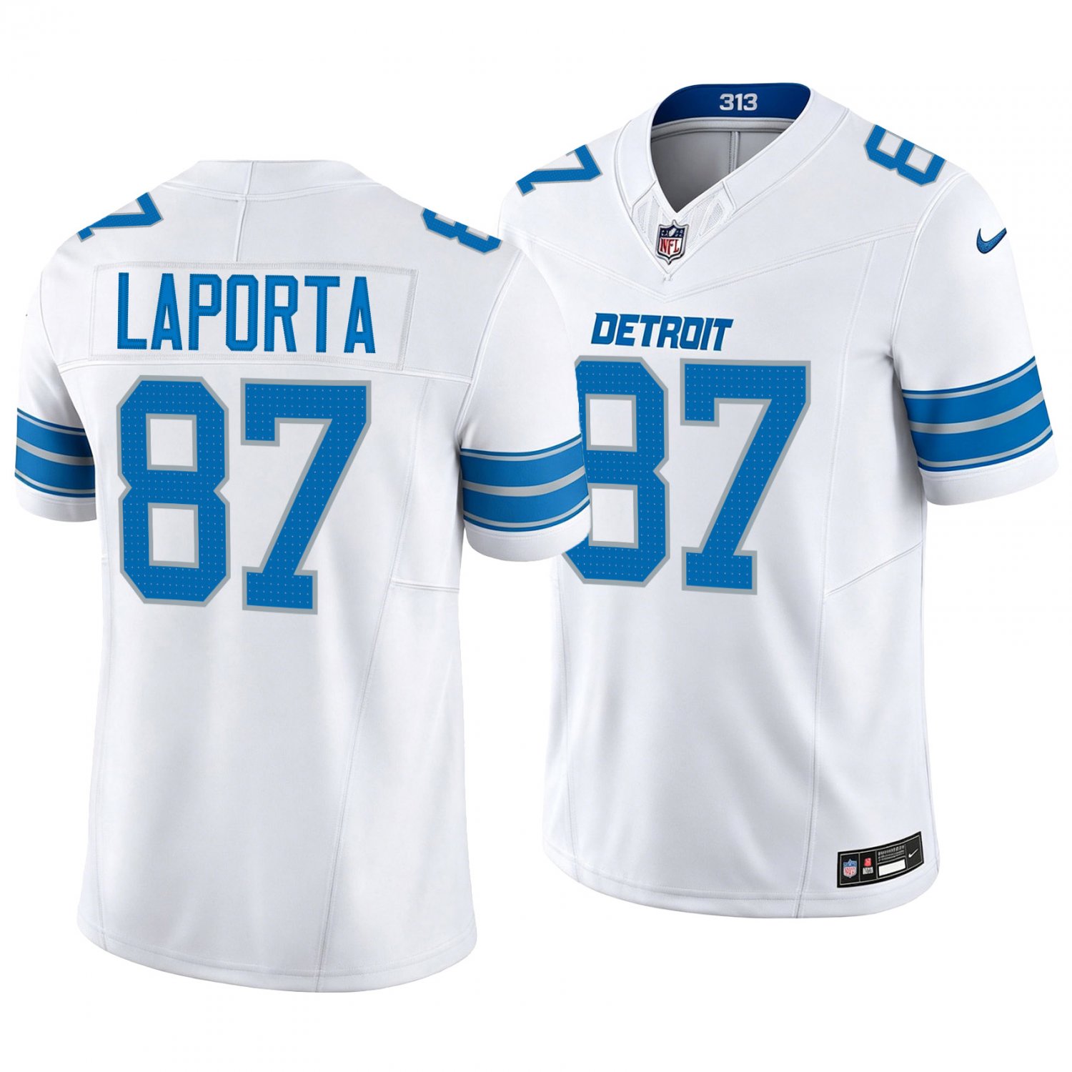 Detroit Lions #87 Sam LaPorta White Men's&Youth Jersey