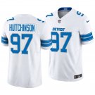 Detroit Lions #97 Aidan Hutchinson White Men's&Youth Jersey