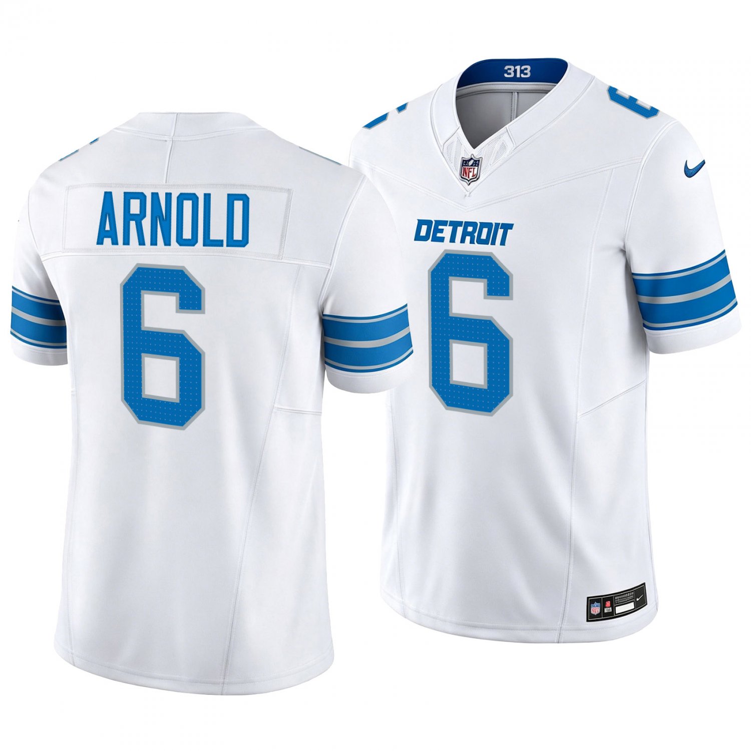 Detroit Lions #6 Terrion Arnold White Men's&Youth Jersey