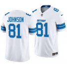 Detroit Lions #81 Calvin Johnson White Men's&Youth Jersey
