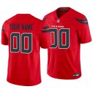 Houston Texans #00 Custom Name And Number Red Men's&Youth Jersey