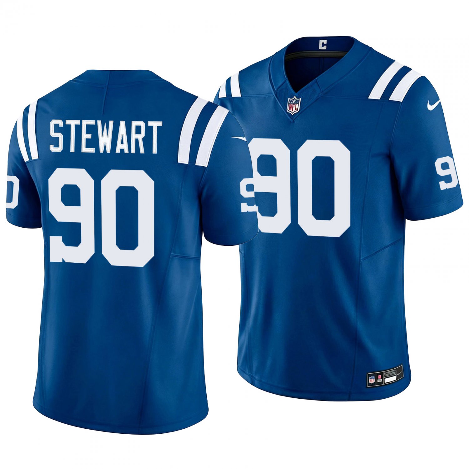 Indianapolis Colts #90 Grover Stewart Royal Blue Men's&Youth Jersey