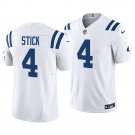 Indianapolis Colts #4 Easton Stick White Men's&Youth Jersey