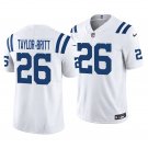 Indianapolis Colts #26 Cam Taylor-Britt White Men's&Youth Jersey