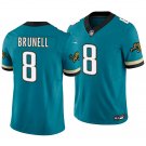 Jacksonville Jaguars #8 Mark Brunell Teal Throwback Men's&Youth Jersey