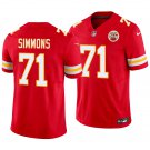 Kansas City Chiefs #71 Josh Simmons Red Men's&Youth Jersey