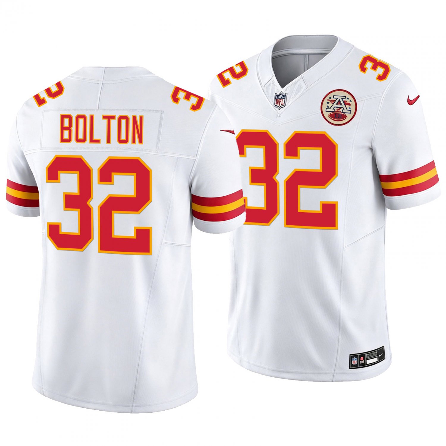 Kansas City Chiefs #32 Nick Bolton White Men's&Youth Jersey