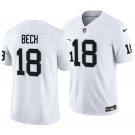 Las Vegas Raiders #18 Jack Bech White Men's&Youth Jersey