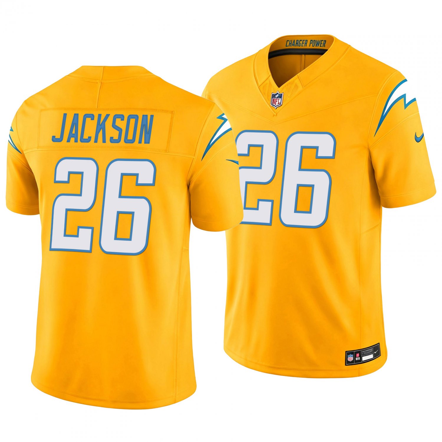 Los Angeles Chargers #26 Donte Jackson Gold Men's&Youth Jersey