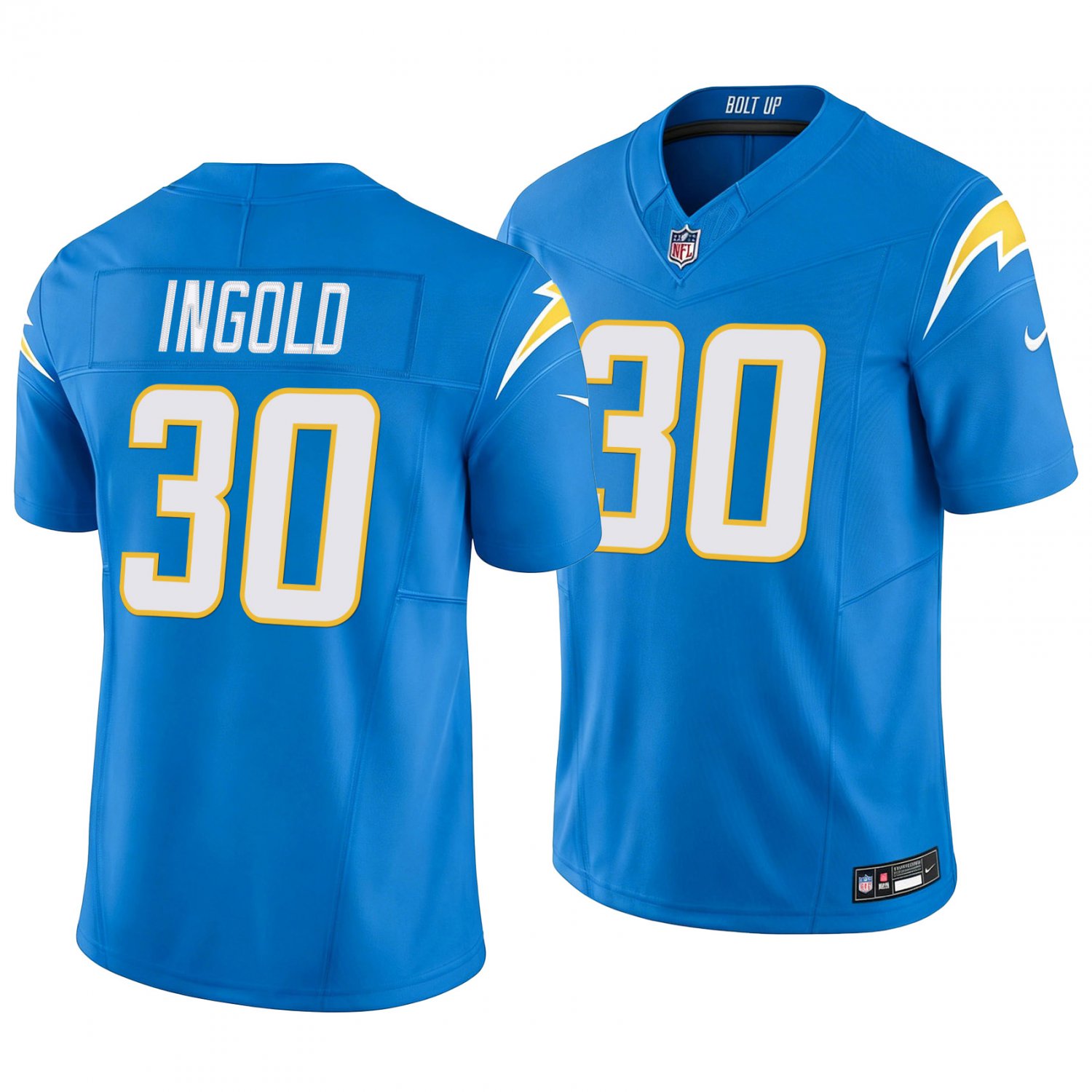 Los Angeles Chargers #30 Alec Ingold Powder Blue Men's&Youth Jersey